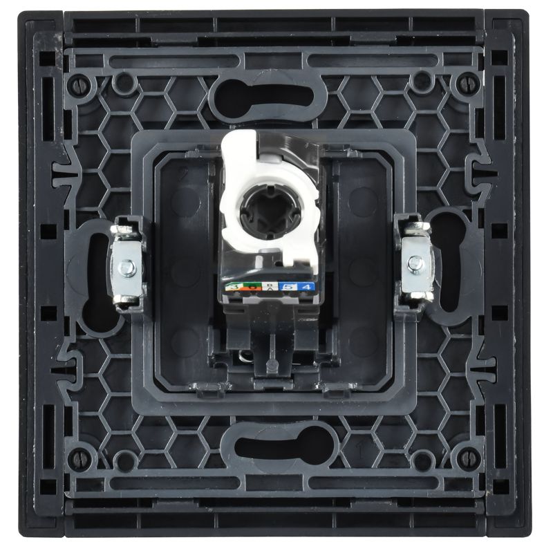 Розетка компьютерная RJ45 кат.5E FORTE&PIANO FP132 черн. IEK FP-K10-1-K02