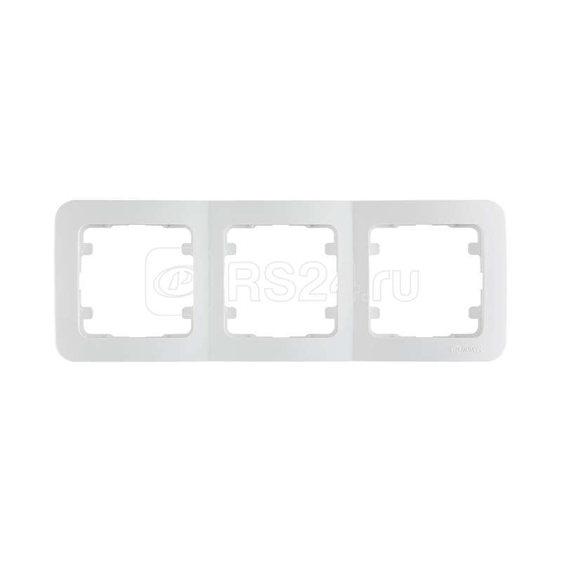 Рамка 3-м Lillium горизонт. бел. Makel 71013