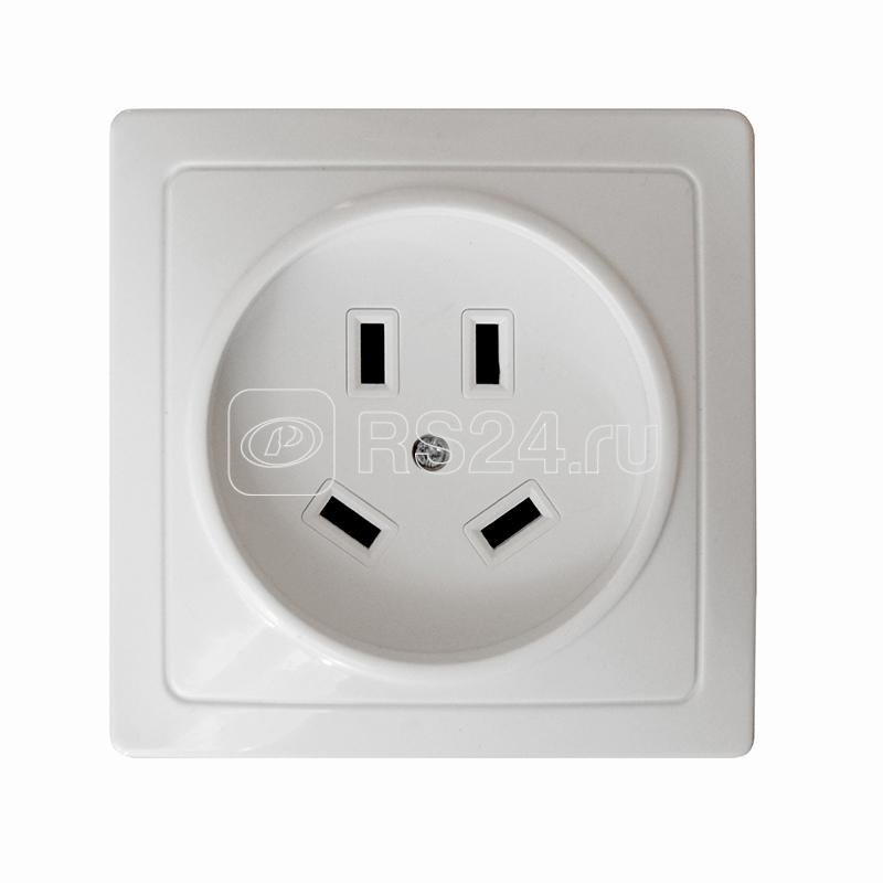 Розетка 1-м ОП 32А 440В IP20 3P+N для плиты с заземл. бел. Universal 5316
