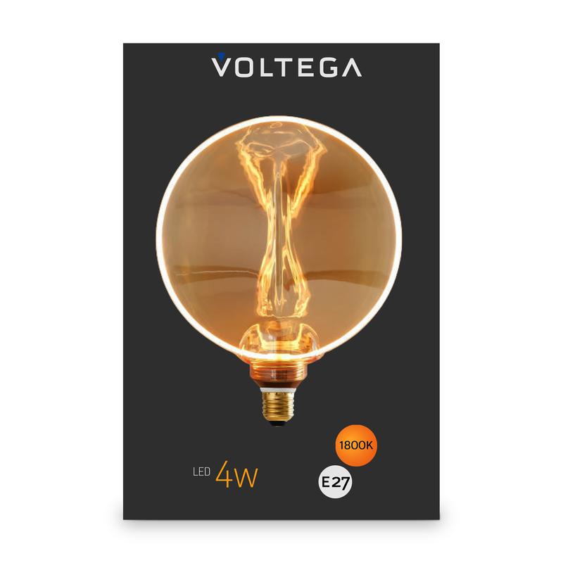 Лампа светодиодная Loft Led G130 4Вт 1800К E27 Voltega 8541
