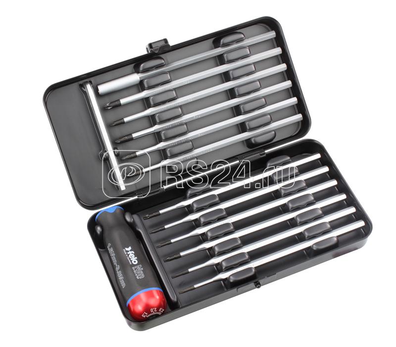 Отвертка серия Nm 1.5-3.0 с набором насадок (уп.12шт) в кейсе Felo 10099216