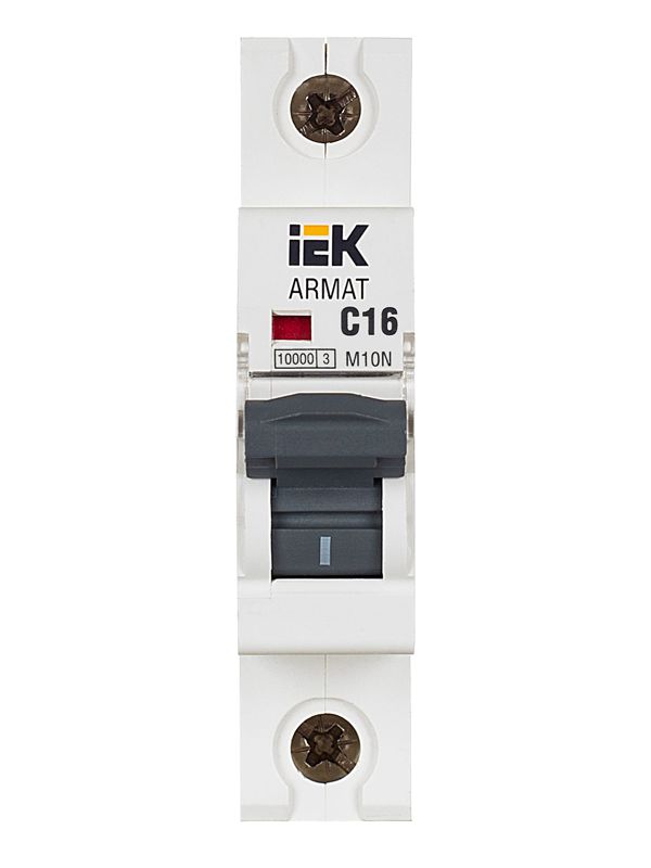 Выключатель автоматический модульный 1п C 16А M10N ARMAT IEK AR-M10N-1-C016