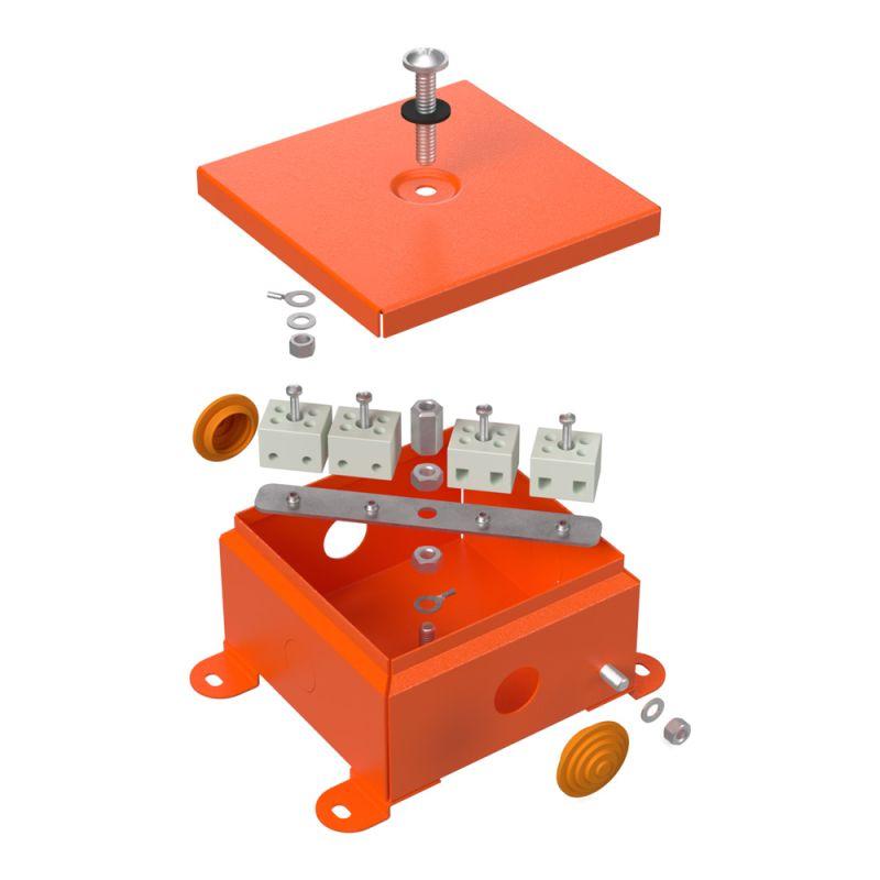 Коробка огнестойкая Е15-Е120 110х110х65 метал. Промрукав 70-0360-FR6.0-8