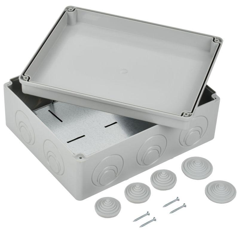Коробка распаячная ОП 240х195х90 IP55 КМ41342 монт. плата IEK UKO10-240-195-090-K52-55