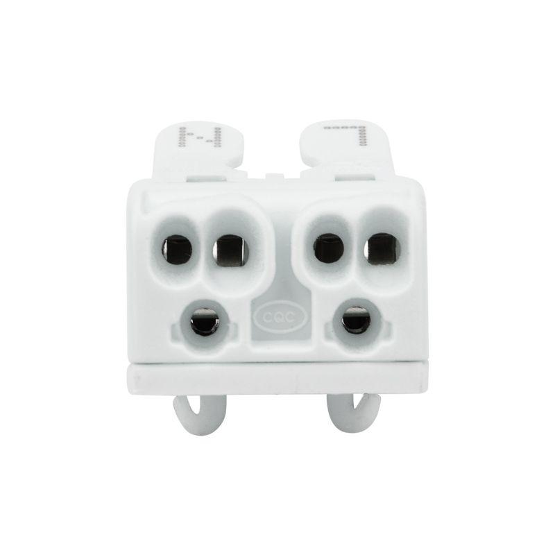 Клемма пружинная соединительная КСП 2-полюсная с монтажными ножками (уп.100шт) Rexant 07-6214-1