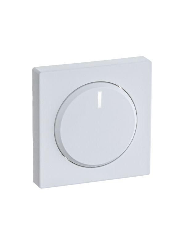 Плата центральная (накладка) с ручкой и лампой для поворотного светорег. solo/future бел. бархат ABB 2CKA006599A2961