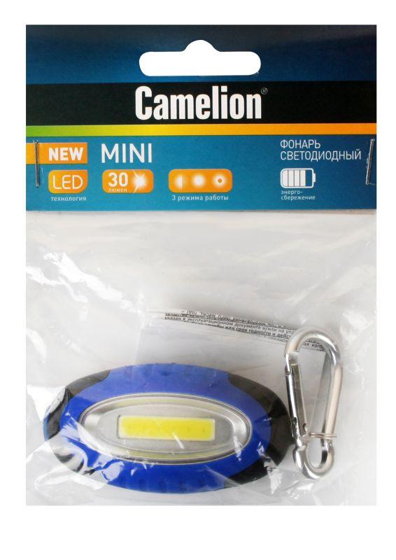 Фонарь-мини LED267-1 2XCR2032 пласт.; магнит подвес; блист.-пакет Camelion 12203