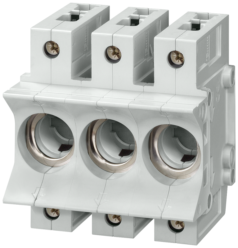 Основание плавких вставок NEOZED монтир. под штукатурку D02 3п защита от прикосновения (BGV A2) 63А AC 400В/DC 250В Siemens 5SG5701