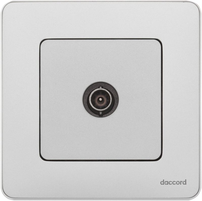 Розетка телевизионная проходная TV Inspiria 14дБ 5-862мГц механизм алюм. IEK 673862