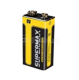 Элемент питания солевой "крона" 6F22 (уп.1шт) Supermax SUP6F22