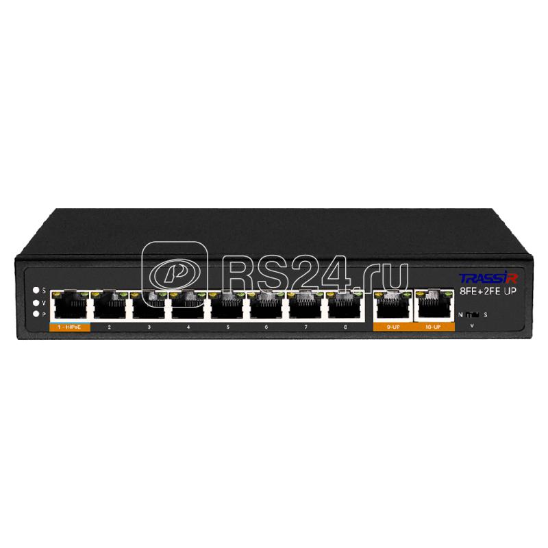Коммутатор неуправляемый с 8 PoE портами TRASSIR TR-NS1110-120-8POE