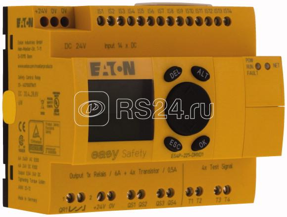 Реле безопасности EASYSafety 24В DC 14DI 4DO -Транс 1Do реле дисплей EASYNet ES4P-221-DMXD1 EATON 111017