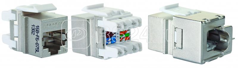 Модуль FTP кат.6 Keystone серебр. Eurolan 16B-F6-07SL