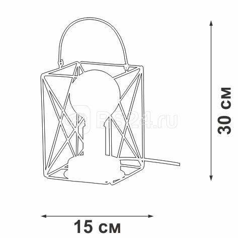 Светильник настольный 1хE27 макс. 60Вт Vitaluce V4765-1/1L