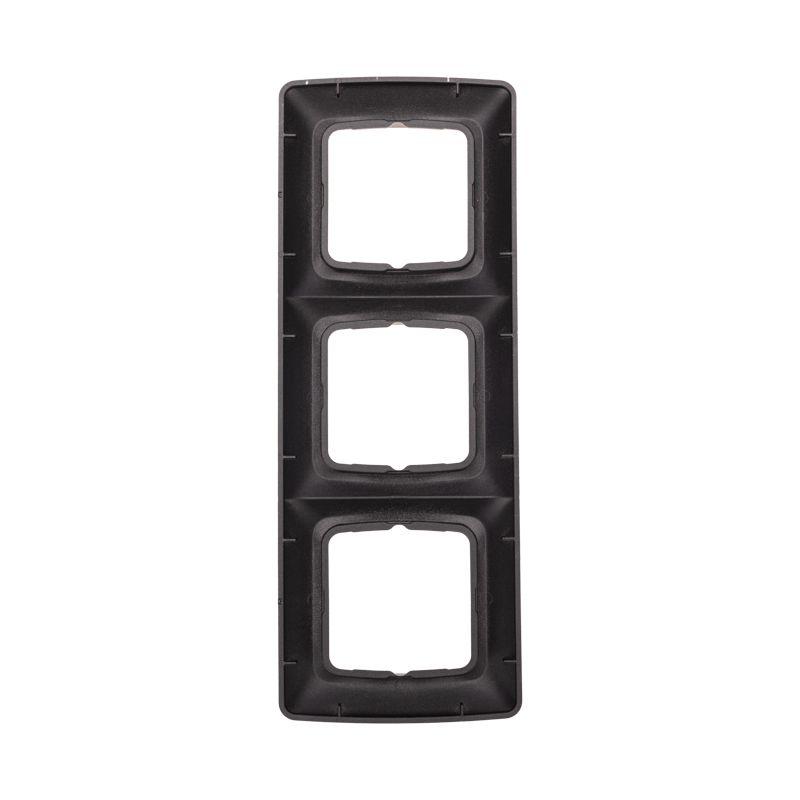 Рамка 3-м DEA горизонт. черн. метал. Kranz KR-78-0347