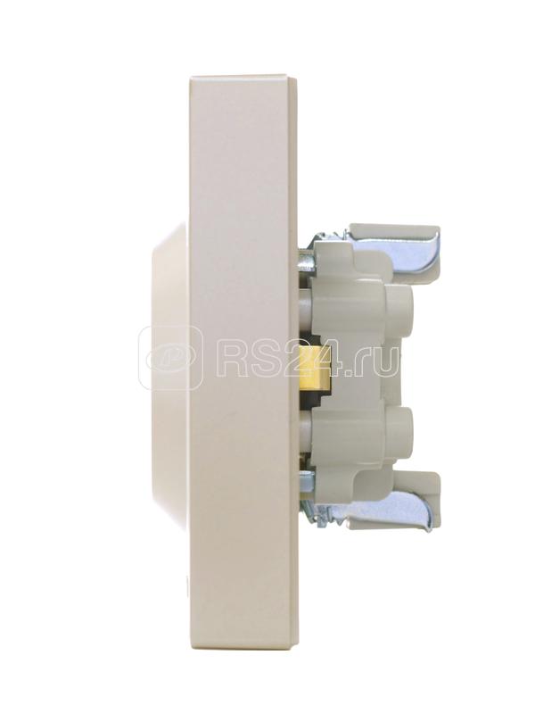 Розетка 2-м СП VESNA с заземл. ПБТ жемчуж./бел. перламутр LEZARD 742-3000-127B