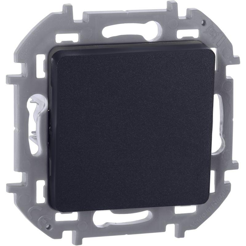 Выключатель кнопочный Inspiria 6А 250В без фиксации НО/НЗ механизм антрацит IEK 673693