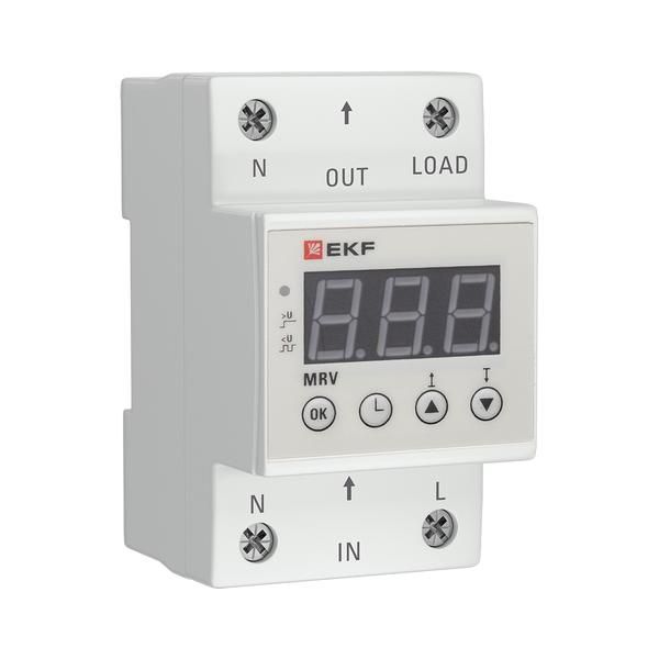 Реле напряжения с дисплеем MRV 63А PROxima EKF MRV-63A