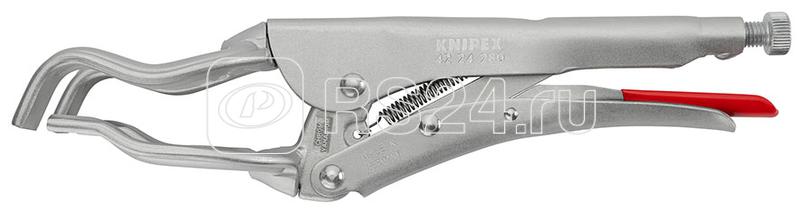 Зажим сварочный для круглых заготовок размеры под круг 25842мм L-280мм оцинк. Knipex KN-4224280