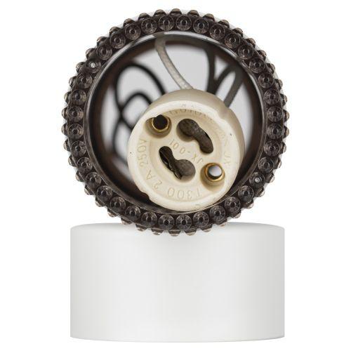 Светильник WL50 WH/BK 2хGU10 2х12Вт IP20 настенный бел. черн. Эра Б0061196