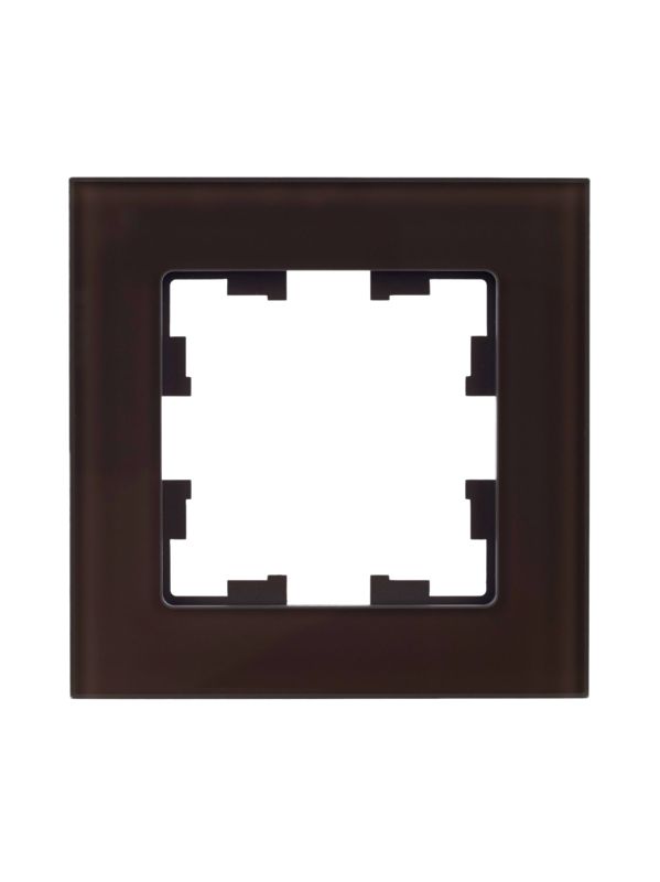 Рамка 1-м BRITE РУ-1-2-БрТБ стекло темн. бронза IEK BR-M12-G-K45