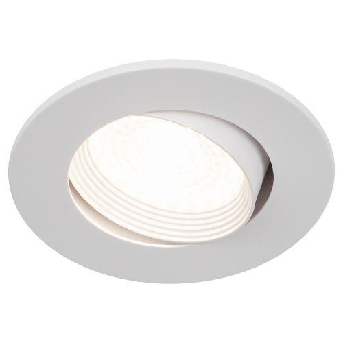 Светильник встраиваемый декоративный KL92 WH MR16/GU5.3 бел. пластик. Эра Б0054373