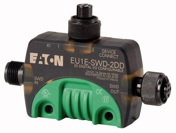 Модуль ввода/вывода T-Connector EU1E-SWD-2DD IP67 24В M12 EATON 174715