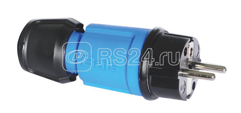 Вилка Schuko 16А 3п 2P+E 250В IP44 Multi-grip син. Bals 7370