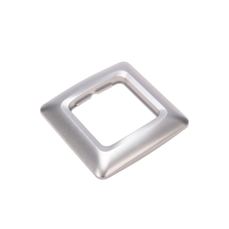 Рамка 1-м DEA горизонт. серебр. метал. Kranz KR-78-0285