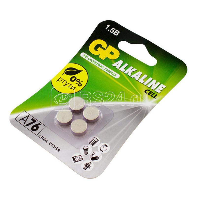 Элемент питания алкалиновый "таблетка" LR44/LR1154/AG13/G13 1.5В (блист.4шт) GP 12288