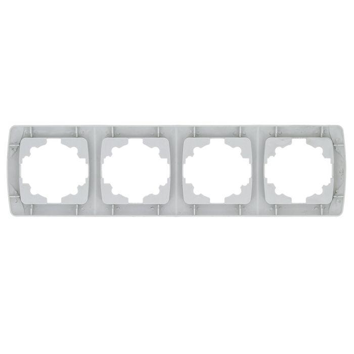 Рамка 4-м СП Мадрид горизонт. бел. EKF EIM-G-304-10