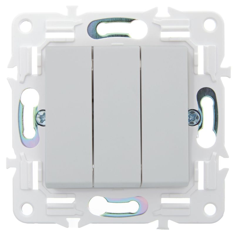 Выключатель 3-кл. SKANDY 10А SK-V11W арктич. бел. IEK SK-V30-0-10-K01