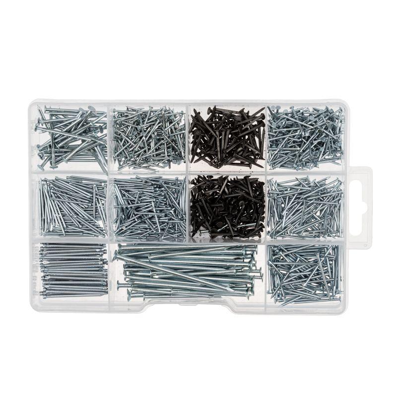 Набор гвоздей 1260шт пластик. коробка Kranz KR-01-3101-12