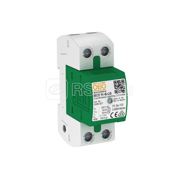 Устройство защиты от импульсных перенапр. УЗИП для силовых сетей 1 пол. (Класс I) MCD 50-B-OS-320 OBO 5096861