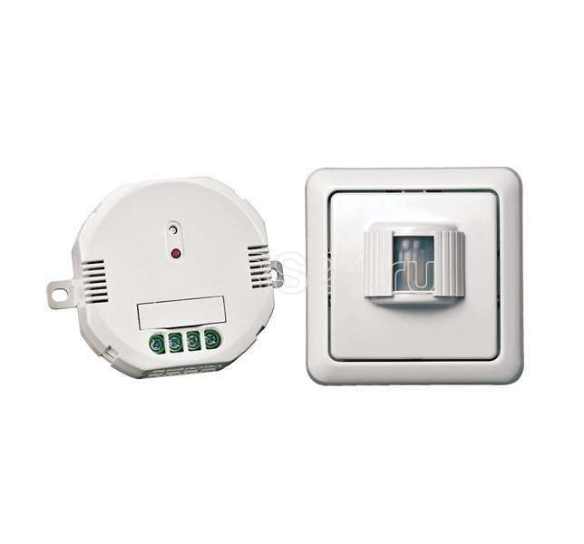 Датчик движения AWST-6000/ACM-1000 беспроводной встраив. + встраиваемый радио-выключатель макс. 1000Вт COCO 71123 3