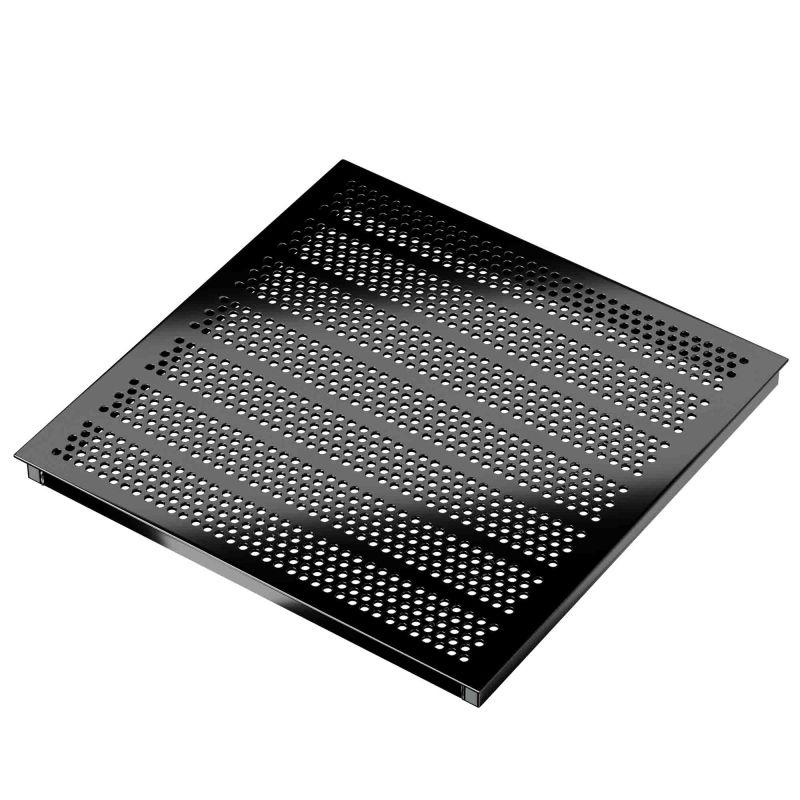 Плита фальшпола сталь 38мм RAL9005 перфорация 38% DKC PFP3860ST-BL-P38