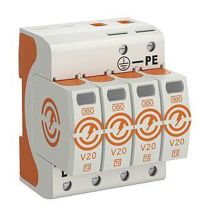 Устройство защиты от импульсных перенапр. УЗИП 550В SurgeController V20-4-550 4 пол. OBO 5095214