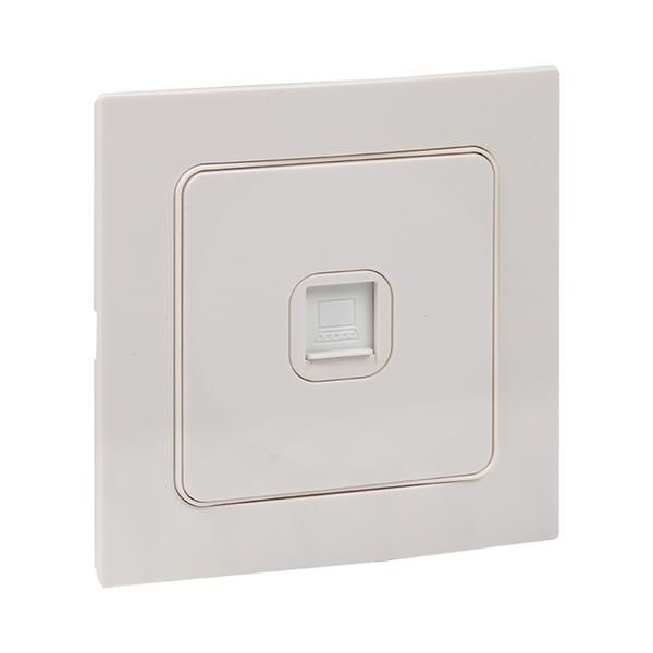 Розетка компьютерная 1-м Стокгольм RJ45 механизм бел. PROxima EKF EYK01-035-10