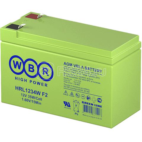 Аккумулятор 12В 9А.ч WBR HRL1234W F2 WBR