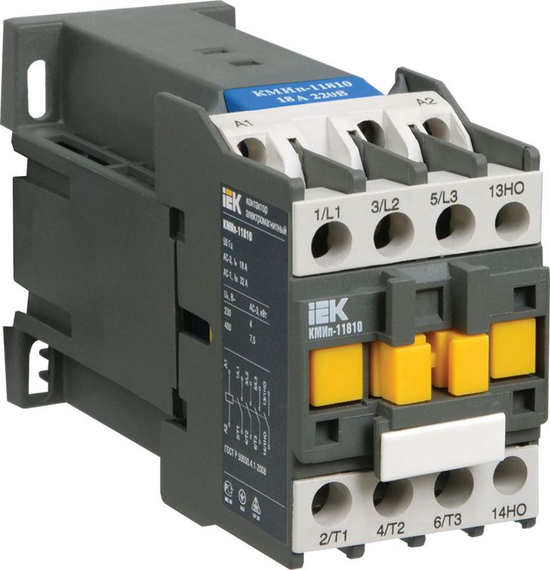 Контактор КМИп-11210 12А 110В/АС3 1НО KARAT IEK KMD11-012-110-10