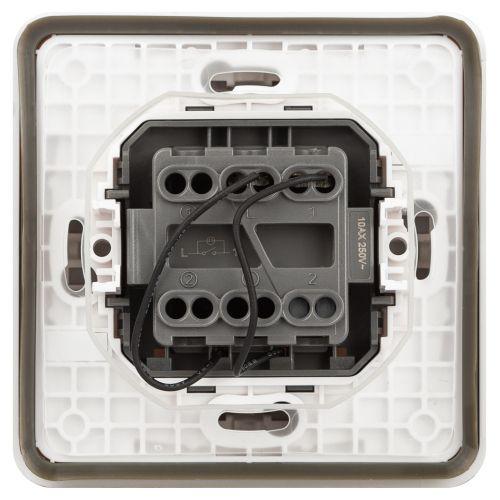 Выключатель Эксперт 11-1522-01 с подсветкой IP55 10АХ-250В СУ бел. Эра Б0063279