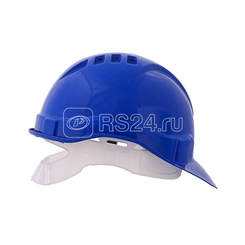 Каска Европласт пластик лента син. ЕЛАНПЛАСТ КАС103-С