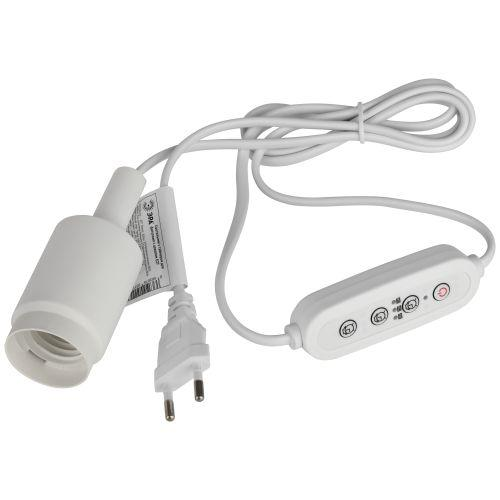 Светильник FITO-Time Holder для растений под лампу Е27 с проводом 3м и таймером для фитоламп Эра Б0064279