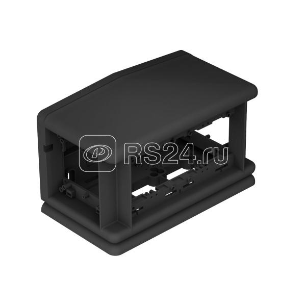 Бокс напольный Telitank 225х125х125мм T4L00C 9011 полиамид черн. OBO 7408300