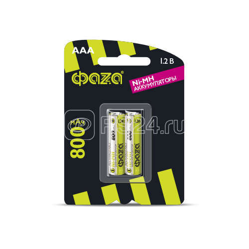 Аккумулятор AAA Ni-MH 1.2В 800мА.ч BL-2 (уп.2шт) ФАZА 5002883