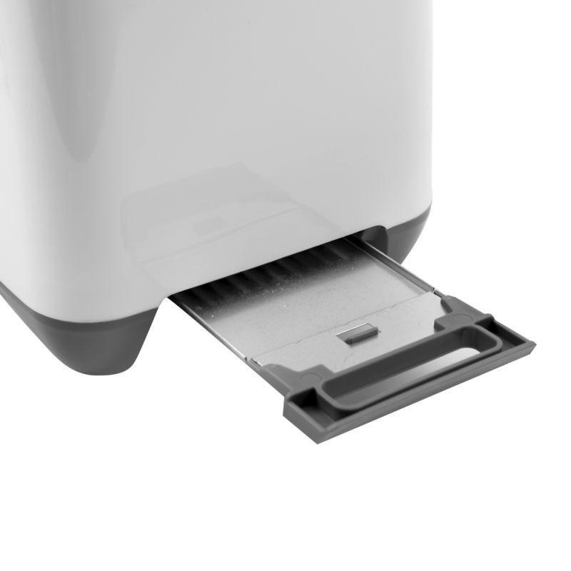 Тостер электрический ELX-ET02-C31 750Вт 220-240В двойн. корпус бел./сер. Ergolux 13971