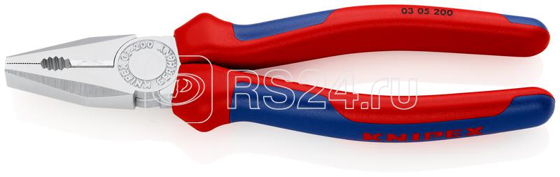 Плоскогубцы комбинированные L-200мм хром. Knipex KN-0305200SB Плоскогубцы комбинированные L-200мм хром. Knipex KN-0305200SB