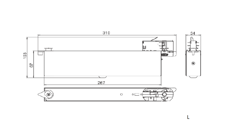 Светильник светодиодный аварийный BS-CANOE-83-L2 Black Белый свет a20989