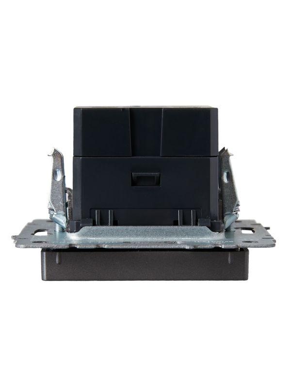 Розетка BRITE USB A+A 3.1А РЮ10-1-БрС механизм сталь IEK BR-U21-D31-K46