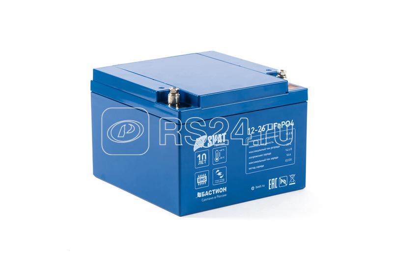 Аккумулятор 12В 26 А.ч Li-Ion Skat i-Battery 12-26 LiFePO4 Бастион 648
